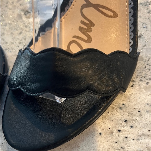 Sam Edelman Black Ankle Strap Heels - Picture 2 of 6